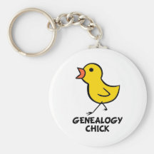 Het Kuiken Keychain van de genealogie Sleutelhanger
