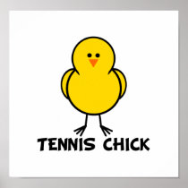 Het Kuiken van het tennis Afdruk