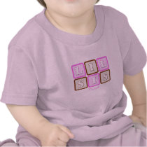Het leuke Sis Lil Blok van Word met Naam