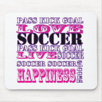 Het leuke Voetbal Mousepad van de Liefde