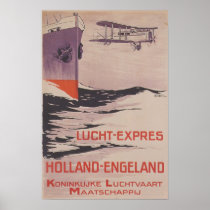 Het lucht-Uitdrukkelijke Poster van vintage van de