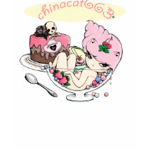 Het Meisje van het dessert Tshirts