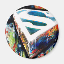Het Neon Graffiti van de superman Koelkast Magneten