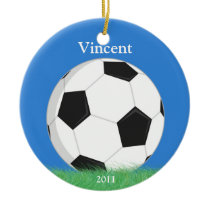 Het Ornament van Kerstmis van het voetbal