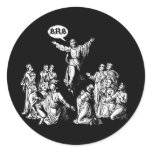 Het overhemd van Jesus BRB lol Ronde Sticker