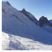 Het Panorama van Tignes van de ski