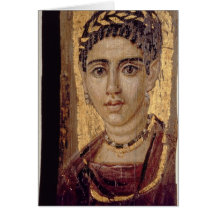 Het Portret van de brij van een Vrouw, van Fayum,  Wenskaarten