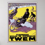 Het Poster van het Ras van de motor & van de Fiets