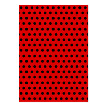 Het rode en Zwarte Patroon van de Stip. Spotty. Visitekaartjes