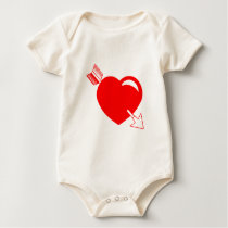 Het Rode Hart van de Pijl van de Cupido Tee Shirt