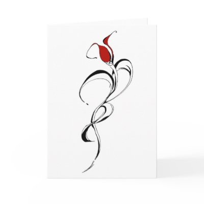 Het rood nam Dame Tribal Tattoo voor Valentijnsdag door FlowstoneGraphics