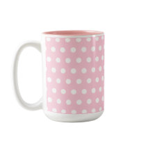 Het roze en Witte Patroon van de Stip. Spotty. Koffie Mok