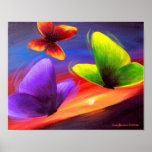 Het Schilderen van de vlinder Kunst - Multi Print
