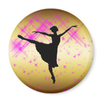 HET SILHOUET VAN DE BALLETDANSER