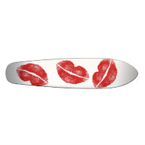 Het Skateboard van de Kus van de lippenstift