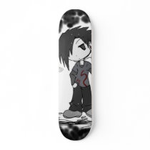 Het skateboard van Emo