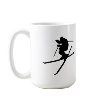 Het ski?en - het Vrije slag van de Ski Koffie Beker