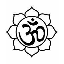 Het Symbool van Aum van de Bloem van Lotus