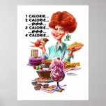 Het Tegenposter van de calorie
