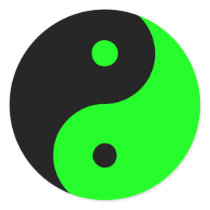 Het Teken Chinese Groene Taijitu van het Taoïsme v