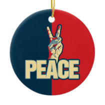 Het Teken van de vrede Kerst Ornament