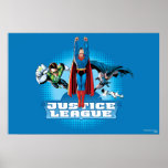 Het Trio van de Macht van de Liga van de rechtvaar Posters