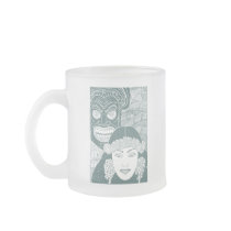 Het vintage Meisje en het Masker van Hawaï