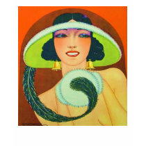 Het vintage Meisje van het Art deco