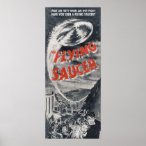 Het vintage poster van het UFO - hebben u gezien e