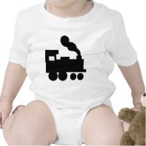 het zwarte pictogram van de treinspoorweg