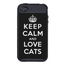 Houd de Kalme en Katten van de Liefde iPhone 4 Hoesje