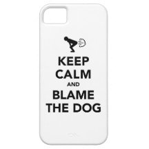 Houd Kalm en beschuldig de Hond iPhone 5 Hoesjes
