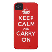 houd kalm en draag Origineel iPhone 4 Case-Mate Hoesjes