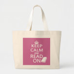 Houd Kalm en lees verder Canvas Tas