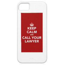 Houd Kalm en roep Uw Advocaat Case-Mate iPhone 5 Hoesjes