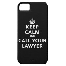Houd Kalm en roep Uw Advocaat iPhone 5 Cases