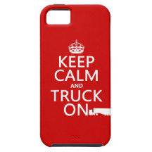 Houd Kalm en Vrachtwagen (in om het even welke kle iPhone 5 Case