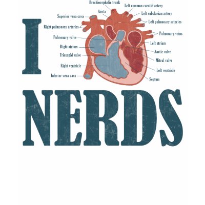 I Hart NERDS door 220clothing