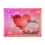 Ich Liebe Dich Mein Schatz Postkarte