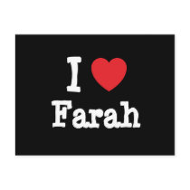 Ik houd Farah hart van T-shirt