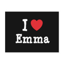 Ik houd het hart van T-shirt van Emma