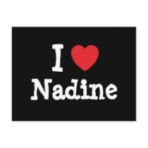 Ik houd het hart van T-shirt van Nadine