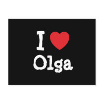 Ik houd het hart van T-shirt van Olga