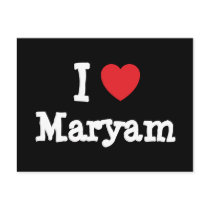Ik houd Maryam hart van T-shirt