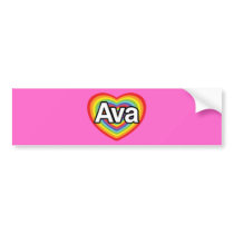 Ik houd van Ava, regenbooghart