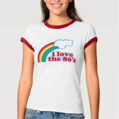 Ik houd van de de jaren '80T-shirt door teeboutique