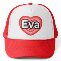 Ik houd van Eva. Ik houd van u Eva. Hart