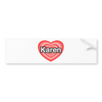 Ik houd van Karen. Ik houd van u Karen. Hart