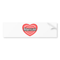 Ik houd van Manuel. Ik houd van u Manuel. Hart