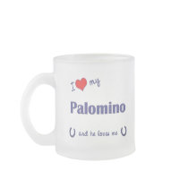 Ik houd van Mijn Palomino (Mannelijk Paard) Koffie Bekers